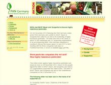 Tablet Screenshot of action.pan-germany.org