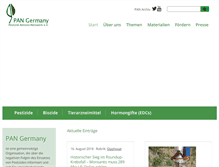 Tablet Screenshot of pan-germany.org